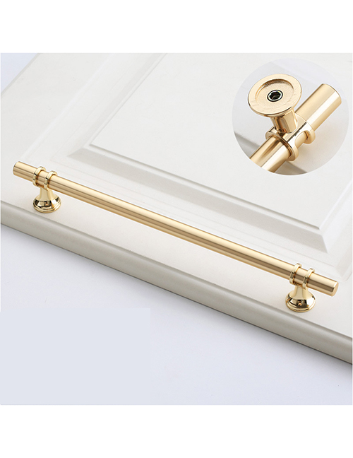 Fashion Brushed Copper/rose Gold 6816a-224 Pitch Zinc Alloy Geometric Drawer Wardrobe Door Handle
