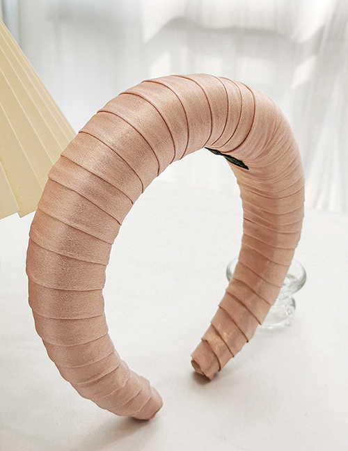 Fashion Pink Fabric Winding Sponge Headband