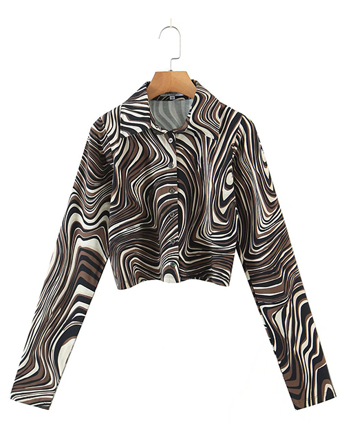 Fashion Zebra Pattern Zebra Print Long-sleeved Top
