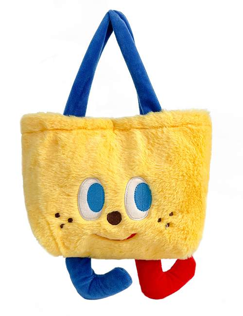 Fashion Yellow Spongebob Plush Cartoon Large-capacity Handbag