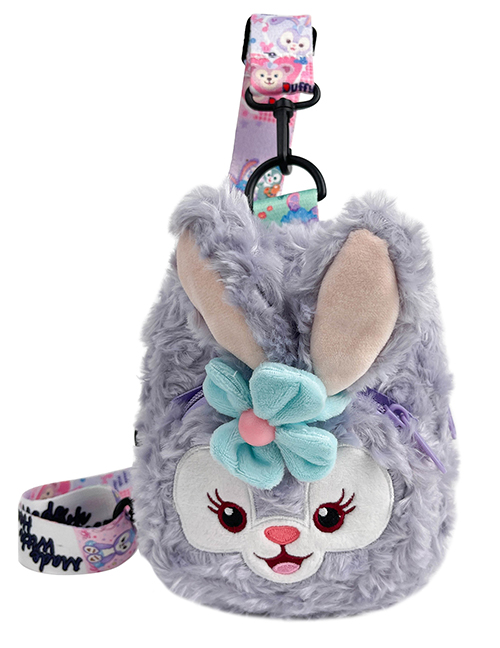 Fashion Purple Bunny Plush Cartoon Messenger Bag