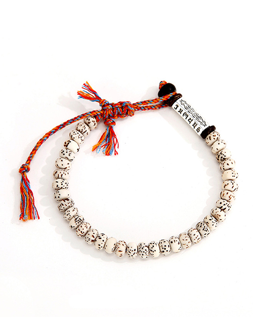 Fashion The Six-character Mantra Of Bodhi Alloy Geometric Six-character Mantra Bodhi Woven Bracelet