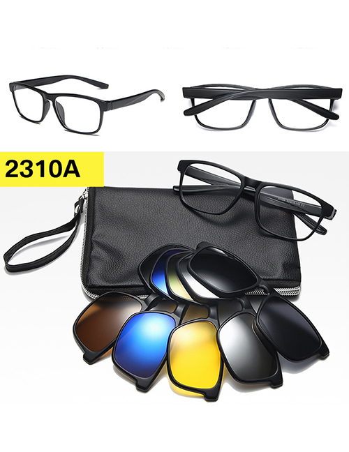Fashion 2310pc Frame Geometric Magnetic Sunglasses Lens Set