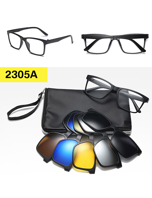 Fashion 2305tr Frame Geometric Magnetic Sunglasses Lens Set