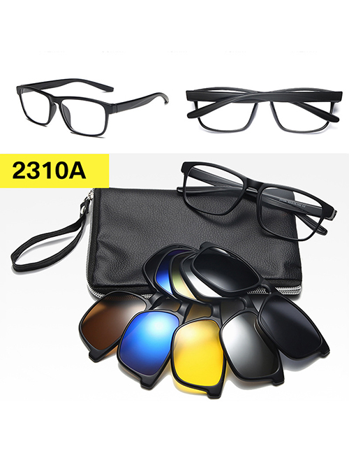 Fashion 2310tr Frame Geometric Magnetic Sunglasses Lens Set
