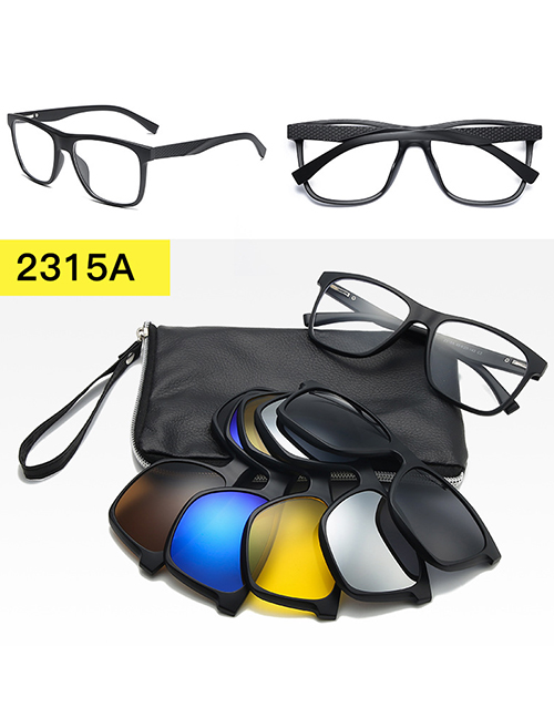 Fashion 2315tr Frame Geometric Magnetic Sunglasses Lens Set