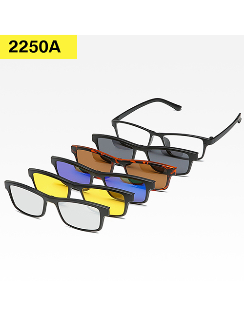 Fashion 2250pc Frame Geometric Magnetic Sunglasses Lens Set