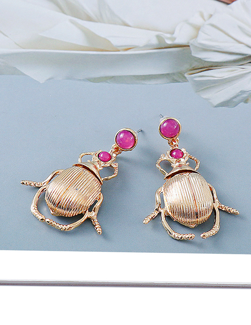 Fashion Gold Color Alloy Plating Insect Ear Studs