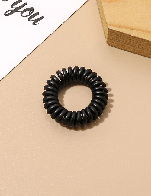 Fashion Black High Elastic Frosted Small Telephone Ring