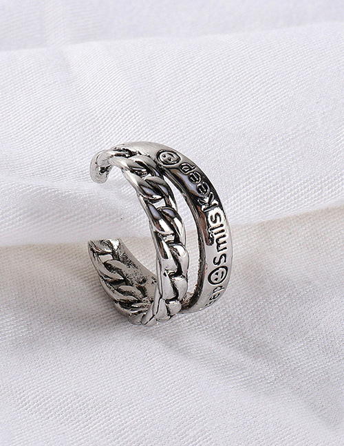 Fashion Style 29 Alloy Geometric Strap Letter Ring