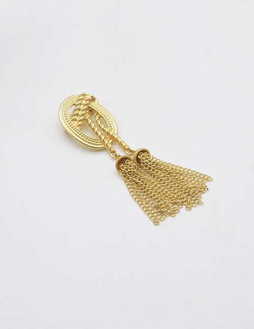 Fashion Gold Color Metal Tassel Knitting Pins