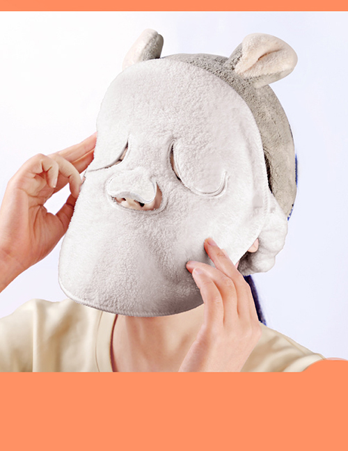 Fashion Three Holes + Fixing Strap Micron Non-slip Gauze Geometric Heat Mask Mask