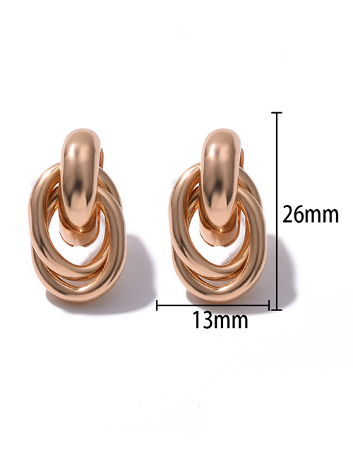 Fashion Eh0039-1 Metal Irregular Geometric Stud Earrings