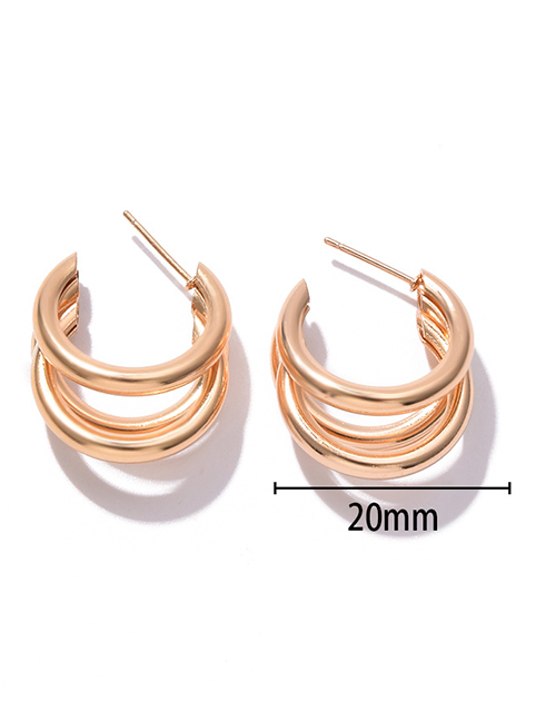 Fashion Eh0040-1 Metal Irregular Geometric Earrings