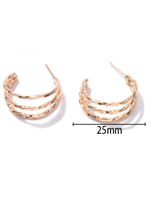 Fashion Eh0041-1 Metal Irregular Geometric Earrings