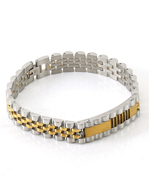 Fashion Between Steel Stainless Steel Strap Chain Bracelet