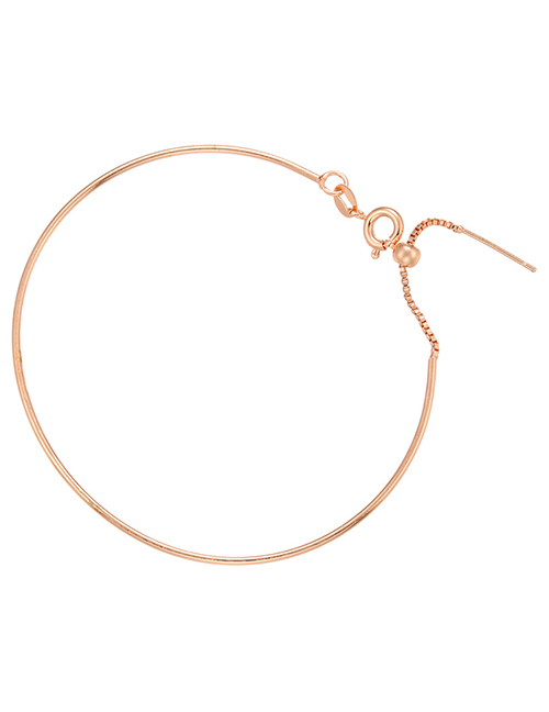 Fashion Rose Gold Gold-plated Copper Geometric Bracelet