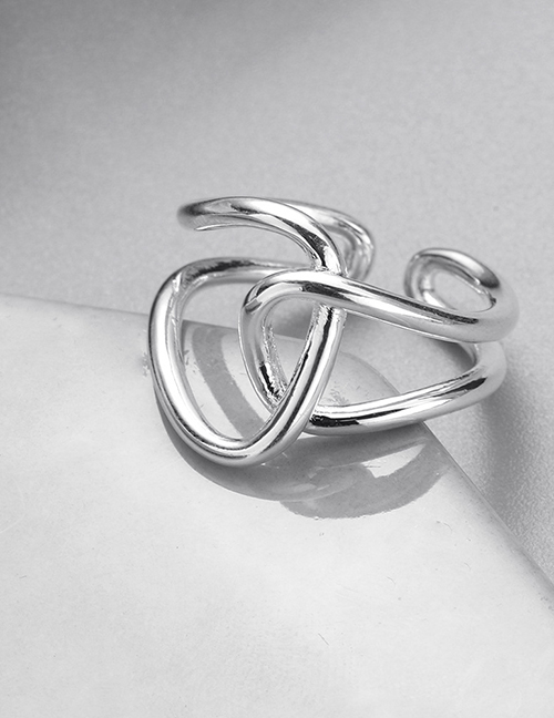 Fashion 15# Copper Chain Geometric Ring