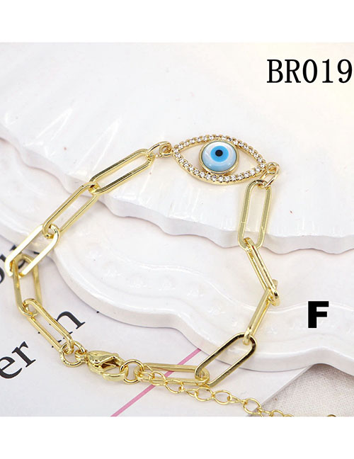 Fashion Br019-f Copper Diamond Eye Bracelet
