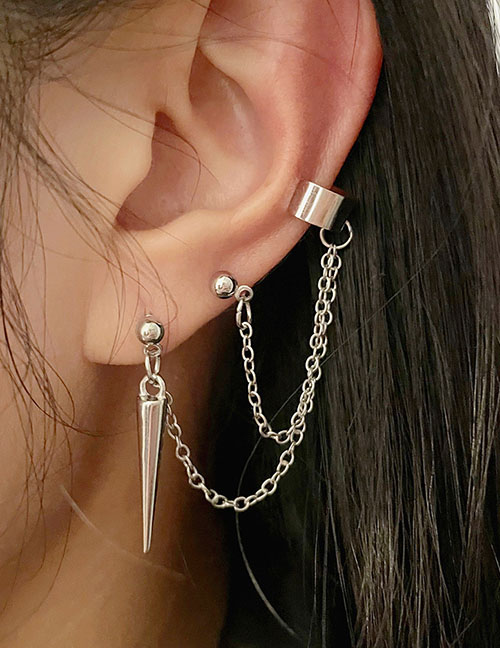 Fashion 6# Alloy Geometric Tapered Chain Ear Bone Clip