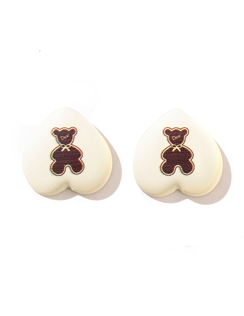 Fashion 2# Alloy Love Bear Earrings