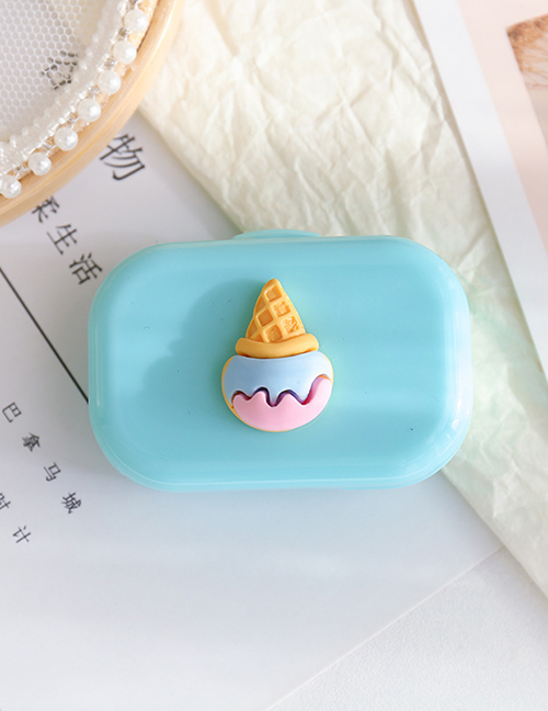Fashion Ice Cream Plastic Cartoon Portable Contact Lens Case