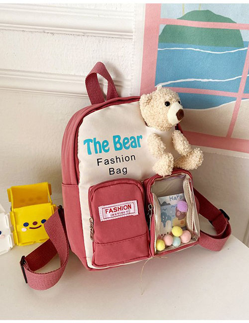 Fashion Red Canvas Cartoon Backpack