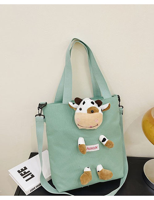 Fashion Calf Green Canvas Doll Large Capacity Messenger Bag