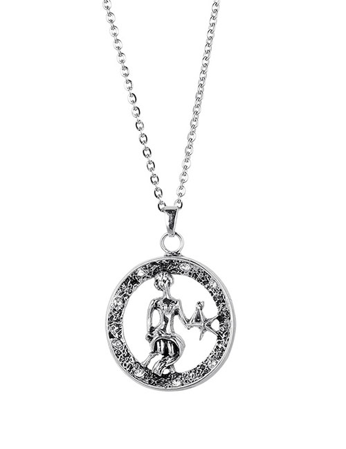 Fashion Virgo Titanium Constellation Necklace