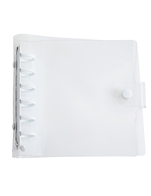 Fashion Transparent White Shell (without Inner Page) Pvc Six-hole Loose-leaf Album Holder