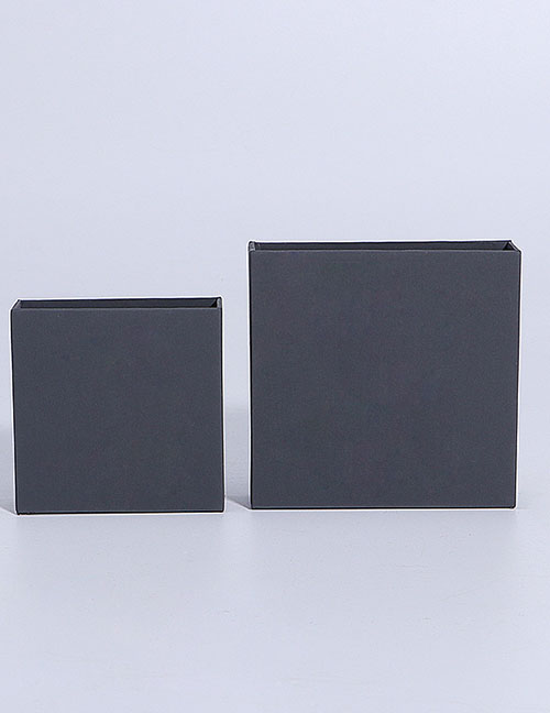 Fashion Dark Gray Drawer Box 9*9cm Pe Suspension Storage Film Box