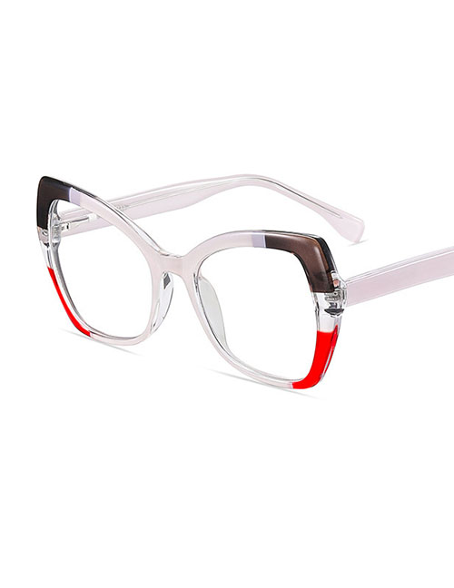 Fashion Powder/anti-blue Light Tr90 Spring Feet Flat Ferrule Color Glasses Frame