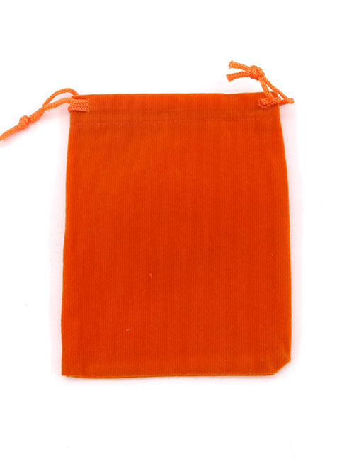 Fashion Orange 7*9cm Flannel Drawstring Bag (price Of 50)