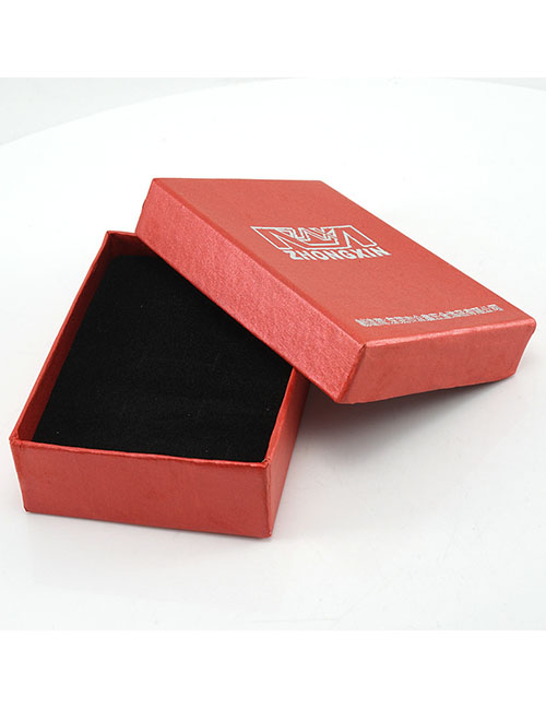 Fashion 9.2cm*6.8cm Red Kraft Paper Square Box