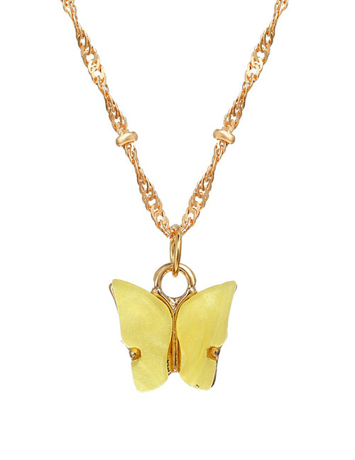 Fashion 4# Acrylic Butterfly Necklace