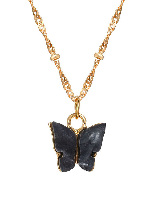 Fashion 6# Acrylic Butterfly Necklace