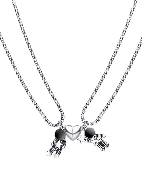 Fashion 1# Alloy Astronaut Magnetic Necklace