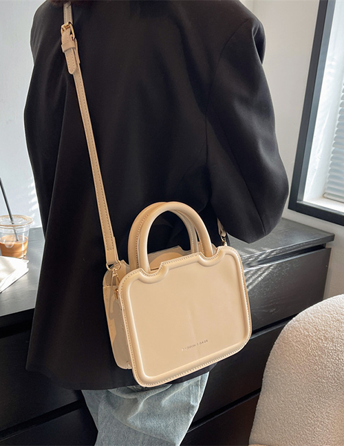 Fashion Off White Pu Large Capacity Messenger Bag