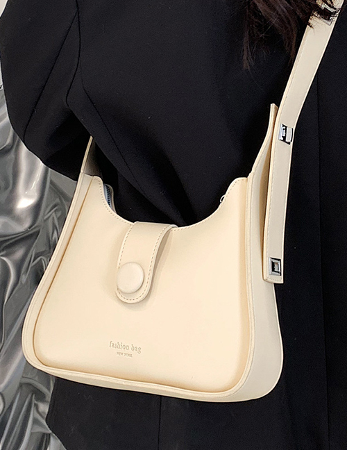 Fashion White Pu Large Capacity Messenger Bag