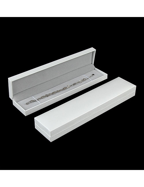 Fashion White Bracelet Box Leather Jewelry Storage Box