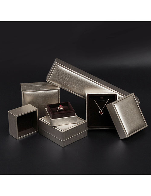 Fashion Gold Bracelet Box Pu Brushed Jewelry Box