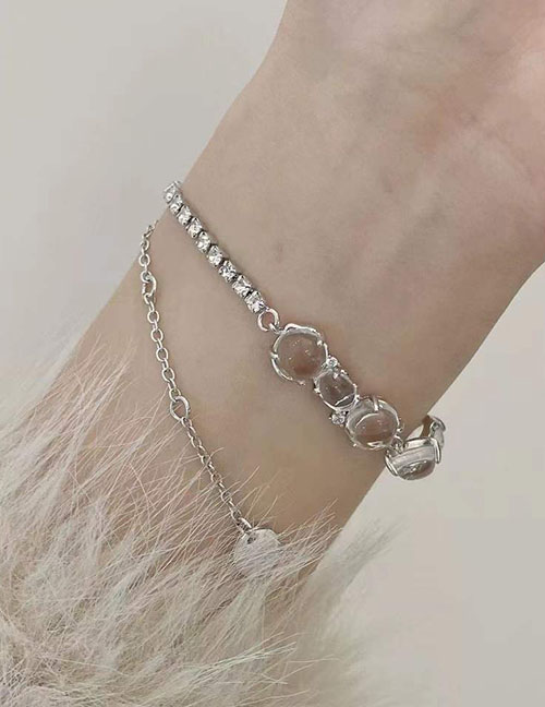 Fashion Bracelet Geometric Diamond Claw Chain Crystal Bracelet
