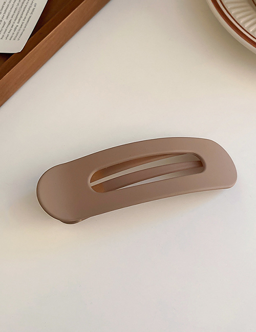 Fashion 4# Duckbill Clip - Coffee Color Acrylic Geometric Duckbill Clip