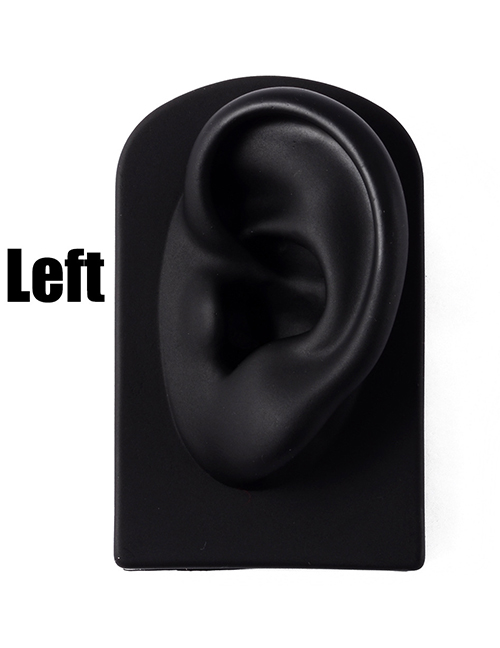 Fashion Black Left Ear Silicone Ear Display Model