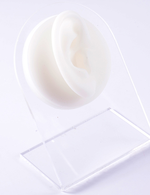 Fashion White - Right Ear Silicone Ear Display Model
