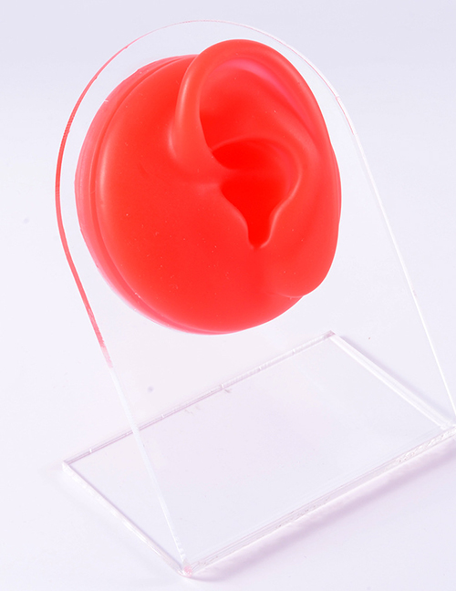 Fashion Red - Left Ear Silicone Ear Display Model