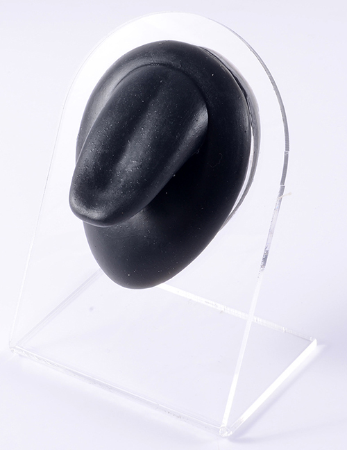 Fashion Black - Tongue Silicone Ear Display Model