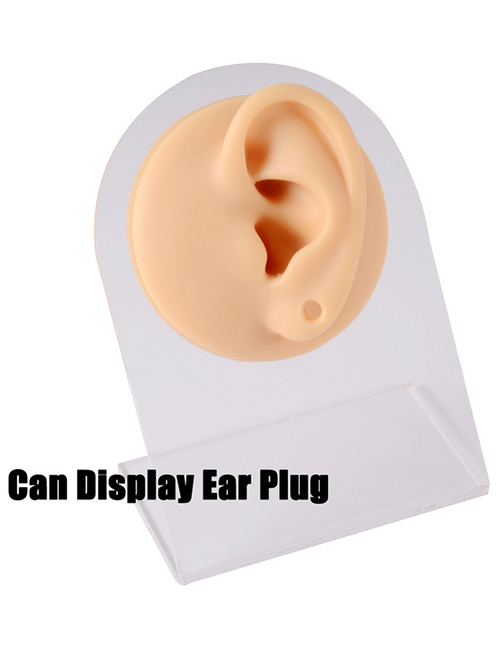 Fashion Flesh - Left Ear - Perforated (no Pinna) Silicone Ear Display Model