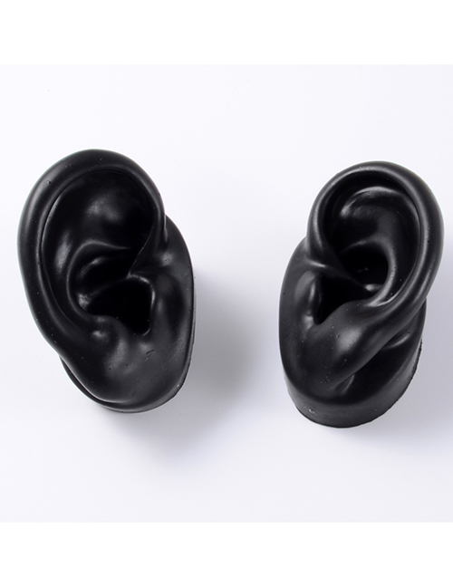 Fashion Black Silicone Ear Display Model