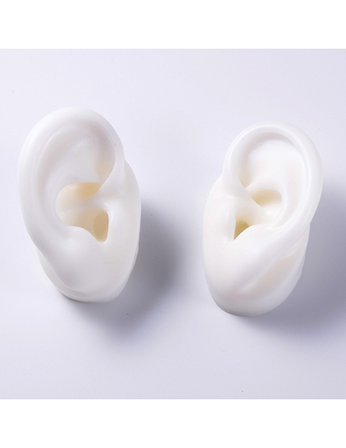 Fashion White Silicone Ear Display Model